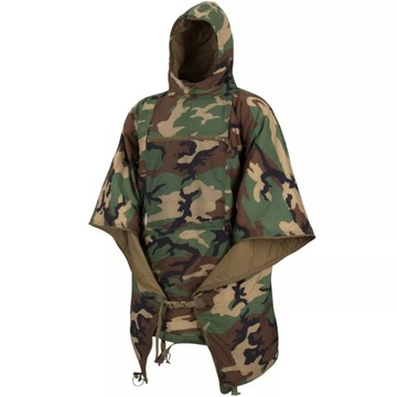 Poncho Helikon Swagman Roll Climashield Woodland