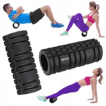 ROLLER WAŁEK DO MASAŻU Z WYPUSTKAMI DO ĆWICZEŃ FITNESS CROSSFIT GYMTEK