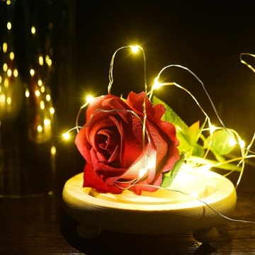 ВЕЧНАЯ РОЗА В СТЕКЛЕ, СВЕТЯЩАЯСЯ СВЕТОДИОДНАЯ ИДЕЯ, КРАСИВЫЙ ПОДАРОК ​​НА ДЕНЬ РОЖДЕНИЯ
