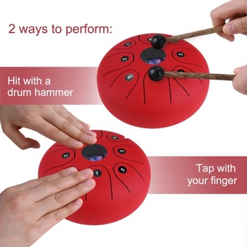 5,5-дюймовый мини-стальной барабан для языка с 8 нотами C-Key