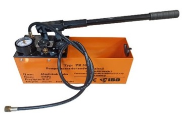 РУЧНОЙ НАСОС ДЛЯ ИСПЫТАНИЯ ДАВЛЕНИЕМ УСТАНОВОК IBO PR-50