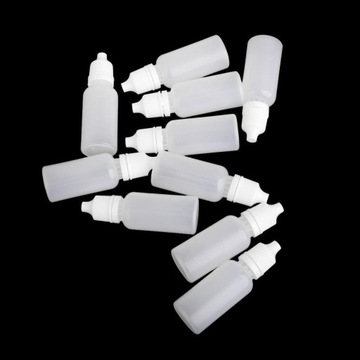 Lot10x wyciskane butelki z zakraplaczem 4 szt
