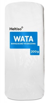 HELTISO WATA OPATRUNKOWA BAWEŁNIANO-WISKOZOWA 200 g