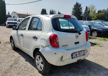 Nissan Micra IV Hatchback 5d Facelifting 1.2 80KM 2015 Nissan Micra 2015r, 1.2 Benzyna. Lekko uszkodzony prawy przod i lewy tyl., zdjęcie 2
