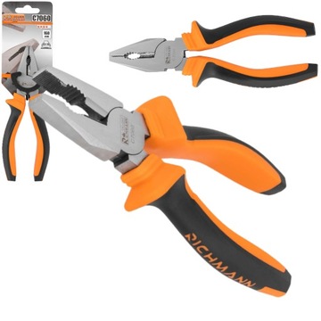KOMBINERKI OBCĘGI CĘGI SZCZYPCE PROSTE UNIWERSALNE 160 MM RICHMANN C7060