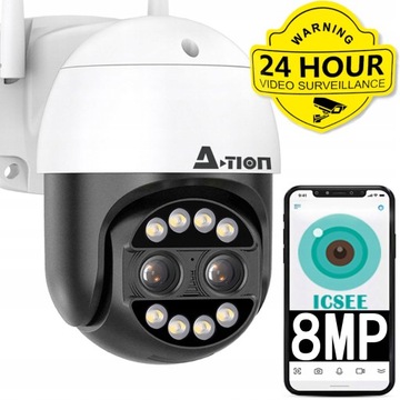 НАРУЖНАЯ ВРАЩАЮЩАЯСЯ WIFI IP-КАМЕРА 8MPx 8X ZOOM PL