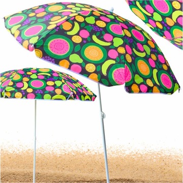 PARASOL PLAŻOWY OGRODOWY DUŻY ŁAMANY 160 cm BALKON