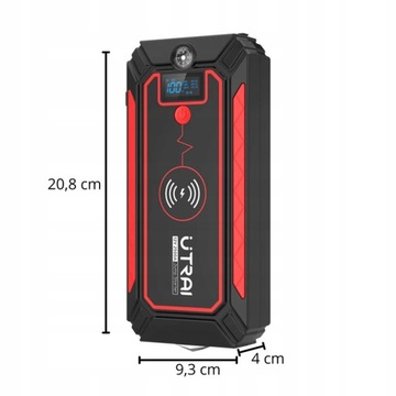 ПУСКОВОЙ СТАРТЕР-УСИЛИТЕЛЬ ЗАПУСКА 2500 А МОЩНЫЙ POWERBANK