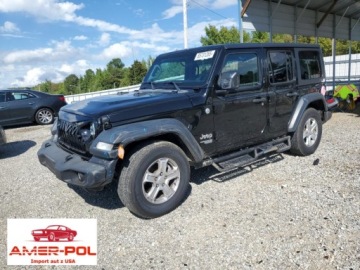 Jeep Wrangler IV 2020 Jeep Wrangler 2020 JEEP WRANGLER UNLIMITED SPORT 3.6 Benzyna 285KM