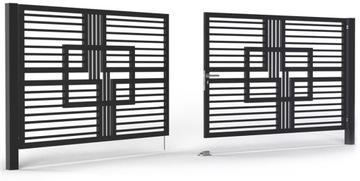 Przęsło Ogrodzeniowe Ogrodzenia Bramy Panel BR.15.4.2 RAL 7016 200x110 cm