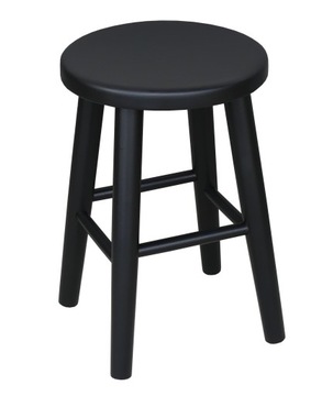 TABORET DREWNIANY KUCHENNY SOLIDNY BUK czarny