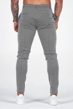 Мужские элегантные тканевые брюки ELASTIC Soft Karisto Grey, размер 34
