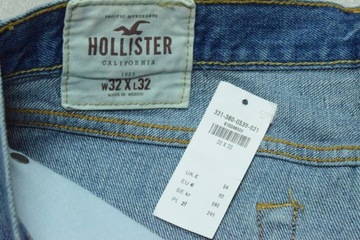 HOLLISTER SKINNY Modne Męskie Spodnie Jeans 32X32