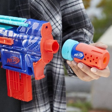 NERF ELITE 2.0 ПИСТОЛЕТ Автоматический STORMCHARGE 4В1 20 ИСКУССТВ +10 ВАФЛЕЙ