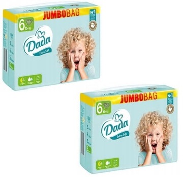 Pieluszki Dada Extra Soft Pampersy Rozmiar 6 16+ kg - 132 szt.