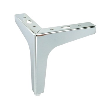 Nowoczesna nóżka meblowa trójkąt 17 cm chrom