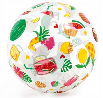 PIŁKA DMUCHANA PLAŻOWA DO ZABAWY NA BASEN KOLOROWA WZORY DLA DZIECI