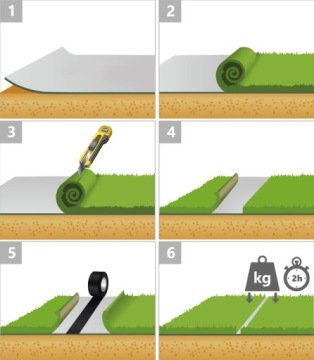 ИСКУССТВЕННАЯ ТРАВА ДЛЯ БАЛКОНА/ТЕРРАСЫ ПО ИНДИВИДУАЛЬНОСТИ 133 СМ
