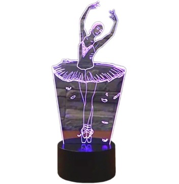 LAMPKA NOCNA LED RGB 3D DLA DZIECI LAMPA DO SYPIALNI BIURKO USB PILOT ZD98H