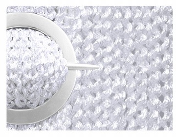 FIRANKA GOTOWA MAKARON ŚWIDEREK 250X300 SREBRO NIĆ