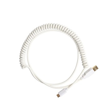 Спиральный кабель USB C типа C V2 заменяется белой механической клавиатурой