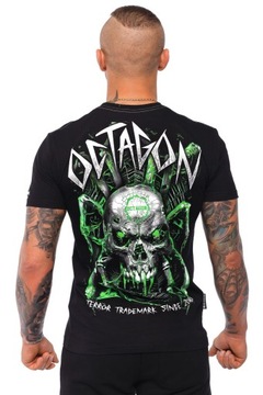Octagon T Shirt Tričko Spiderskull Black L