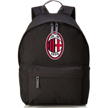 PLECAK DO SZKOŁY CZARNY AC MILAN Kluby Piłkarskie PIŁKA NOŻNA Wzory