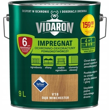 VIDARON IMPREGNAT V18 DĄB WINCHESTER 9L