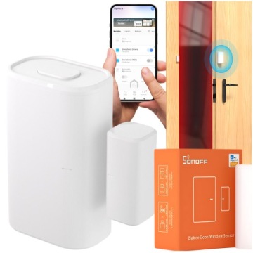2 x Sonoff SNZB-04P Интеллектуальный датчик открытия окон и дверей Zigbee App.