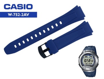 Pasek do CASIO W-752 niebieski 18mm ORYGINAŁ