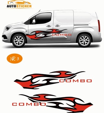 naklejka naklejki bus opel combo