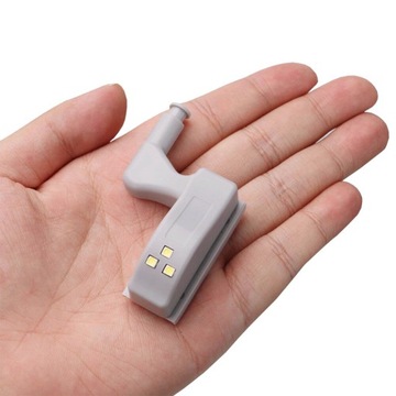 LAMPKA DO SZAFKI SZAFY NA ZAWIASY MEBLI LED meblowa oświetlenie bateria