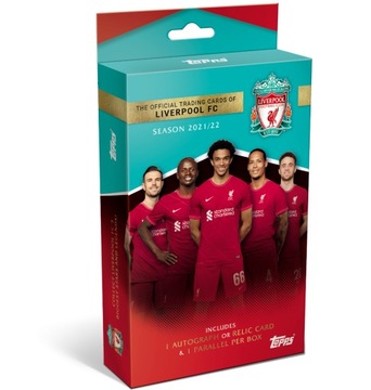 LIVERPOOL BOX TOPPS karty piłkarskie 2022 autograf