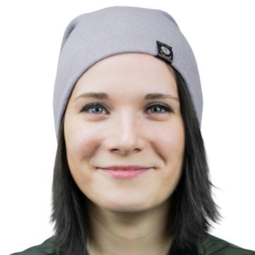 ZIMOWA DAMSKA CZAPKA BEANIE KRASNAL SZARA ROZM M