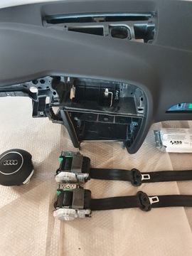 Панель приборов, ремни безопасности, Audi A4 8K Lift