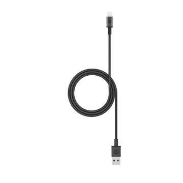 Mophie - kabel przwód w oplocie lightning-USB-A 1m (czarny)