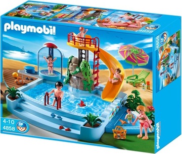 PLAYMOBIL 4858 BASEN ZE ZJEŻDŻALNIĄ