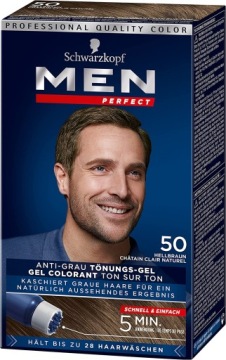 SCHWARZKOPF MEN PERFECT 50 ODSIWIACZ JASNY BRĄZ