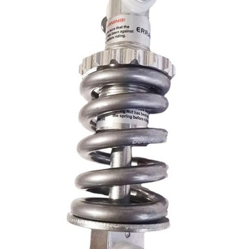 Wyposażenie amortyzatora rowerowego Mocne materiały Metalowy tył Szary 125 mm