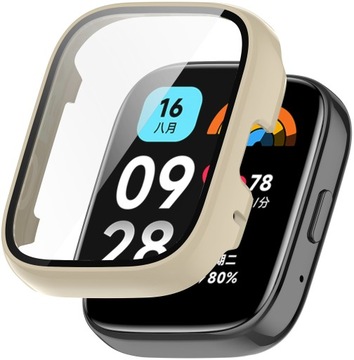 ETUI OCHRONNE + SZKŁO HARTOWANE 2w1 DO XIAOMI REDMI WATCH 3 ACTIVE | KOLORY