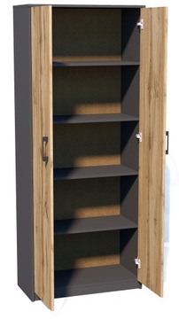 ШКАФ ДЛЯ ОБУВИ, КНИЖНЫЙ ШКАФ, R005 ГРАФИТ-ВОТАН, ШКАФ,
