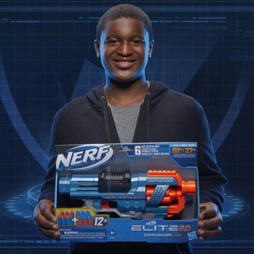 NERF ELITE 2 0 НАБОР КОМАНДИРСКОЙ ВИНТОВКИ ДЛЯ СТРЕЛ, 20 НАБОР ГЛУШИТЕЛЕЙ ДЛЯ СТРЕЛ