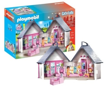 KLOCKI PLAYMOBIL 9113 CITY LIFE - PRZENOŚNY BUTIK UNIKATOWY DUŻY ZESTAW