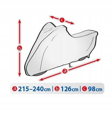 Чехол на мотоцикл, длина 215-240 см Basic Garage
