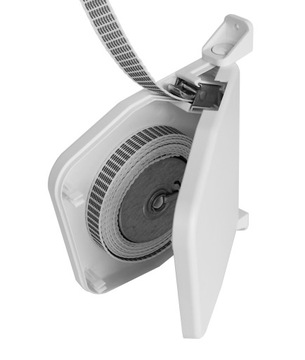 ZWIJACZ DO ROLET ZEWNĘTRZNYCH NA TAŚMĘ TAŚMY / PASEK SELVE - BIAŁY