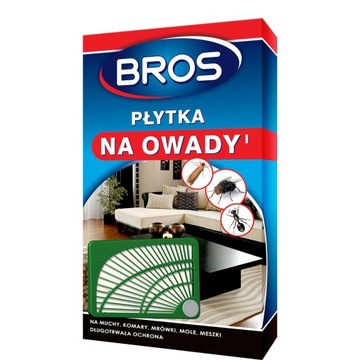 PŁYTKA NA OWADY MOLE KOMARY MESZKI MUCHY MOC BROS
