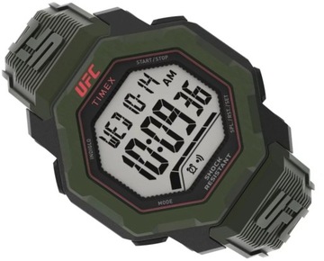 SPORTOWY ZEGAREK MĘSKI TIMEX TW2V88300 UFC STRENGHT KNOCKOUT ALARM TIMER GW