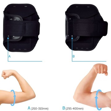 Alogy Sport Case Arm Arm Armband для телефона 6,7 дюйма Black