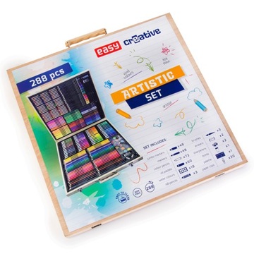 Легкий художественный набор для детей, 288 деталей.