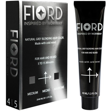 Odsiwiacz cover do brody i włosów FIORD Męski Medium 4-5 3x40ml